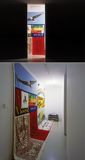 Quiltquadrat in der Wiener Secession