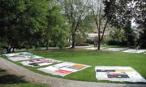Präsentation des österreichischen Quilt in Klagenfurt, 22. September 1993