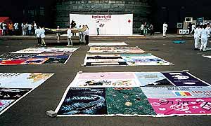 Präsentation des österreichischen Quilt in Moskau, Mai 1999