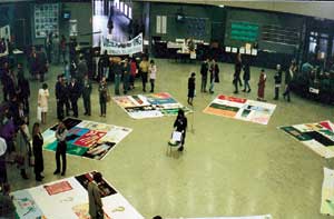 Die erste Präsentation des österreichischen Quilt: 1. Dezember 1992